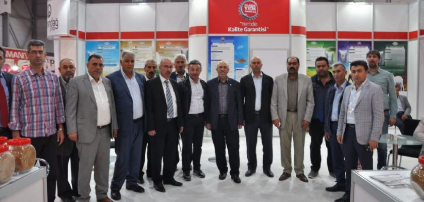 BAŞKAN DUMANDAĞ DOĞU ANADOLU ERZURUM 2. TARIM VE HAYVANCILIK FUARINDA STANTLARI GEZDİ. 